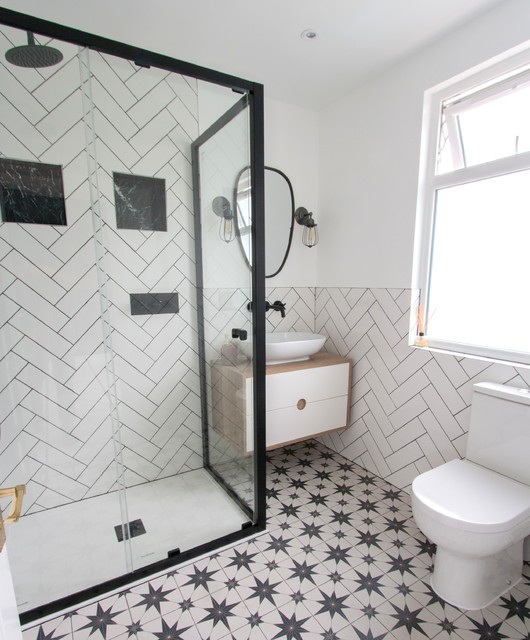 Hampden Rd, Beckenham contemporary-bathroom