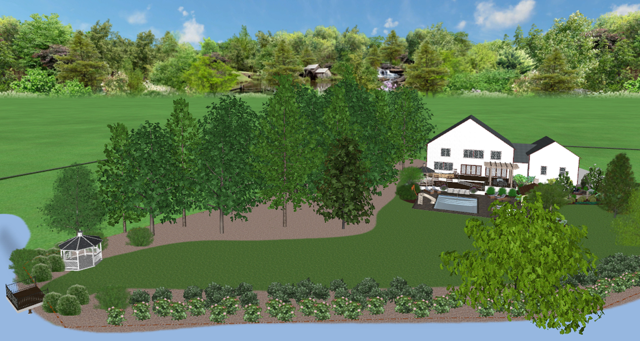 3D Site Plan Rendering