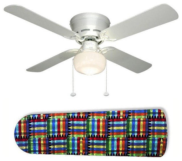 Crazy Crayons 42" Ceiling Fan and Lamp