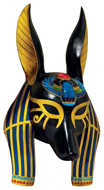 Anubis Mask of Ancient Egypt - Wall Sculptures - by XoticBrands Home Decor  | Houzz