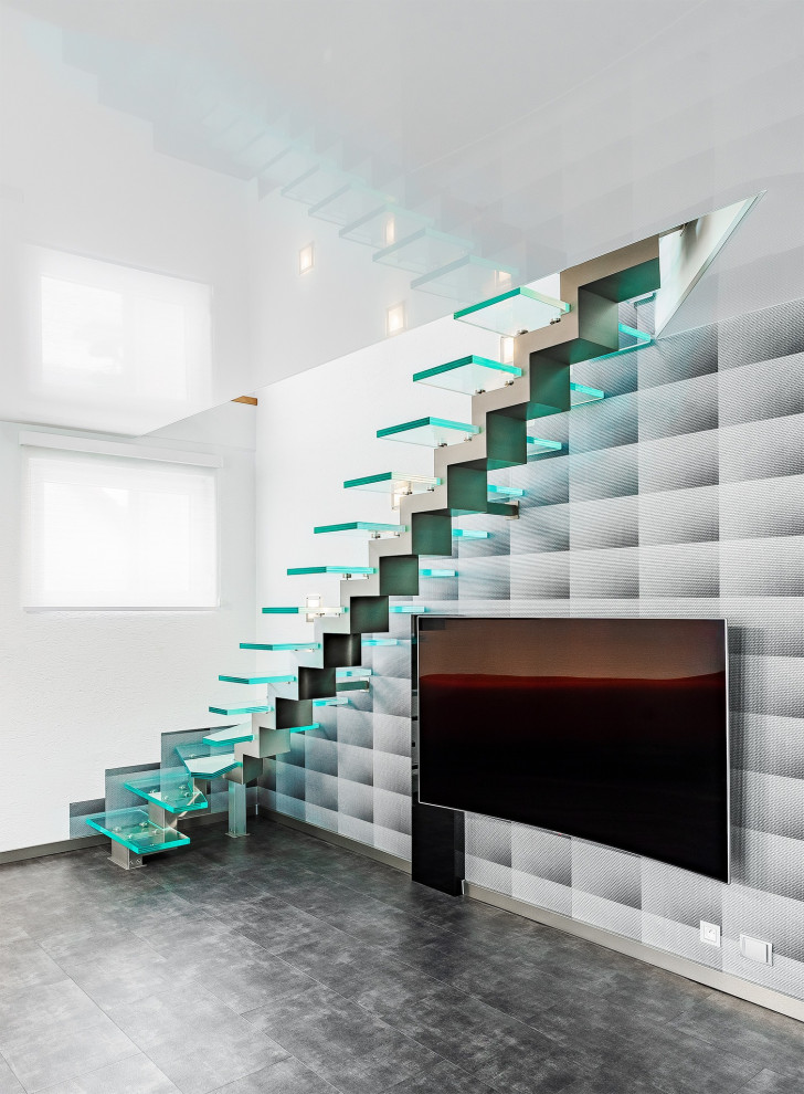 Glass Tora Stairs - Modern - Staircase - Miami - by Art of Stairs