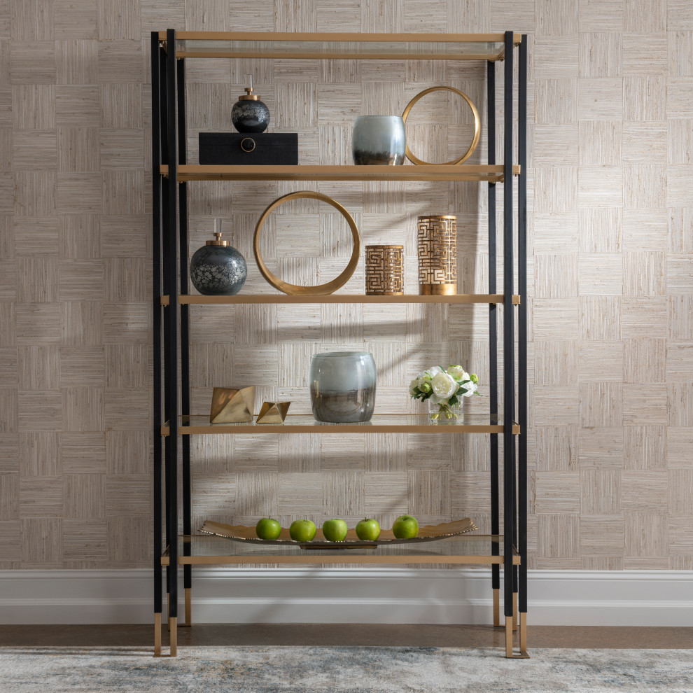 Kentmore Modern Etagere Contemporary Display And Wall Shelves by