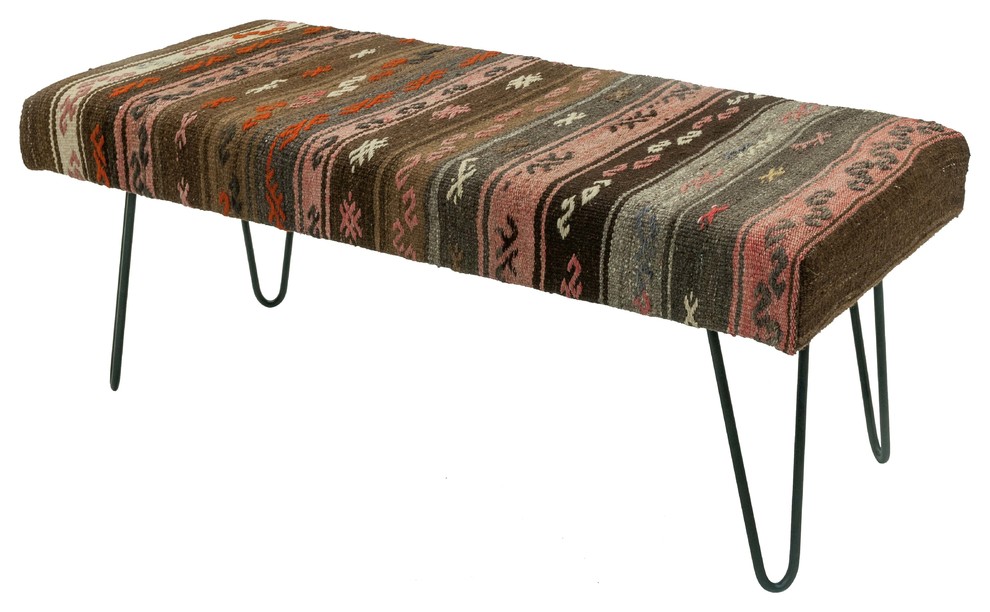 Kilim Bench Southwestern Upholstered Benches by Kilim Studio