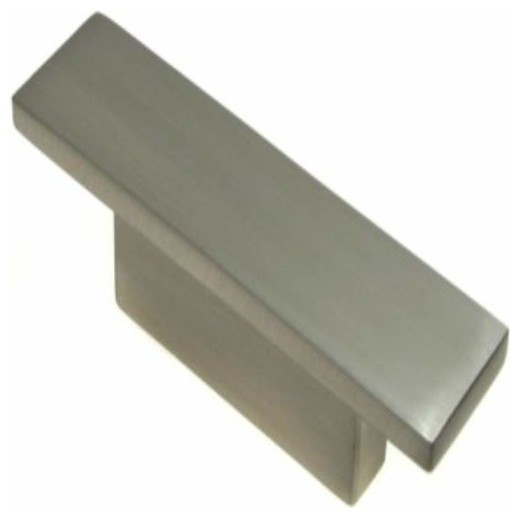 Richelieu Contemporary Metal Rectangular Knob 32mm Nickel Contemporary Cabinet And Drawer Knobs By Knobdeco