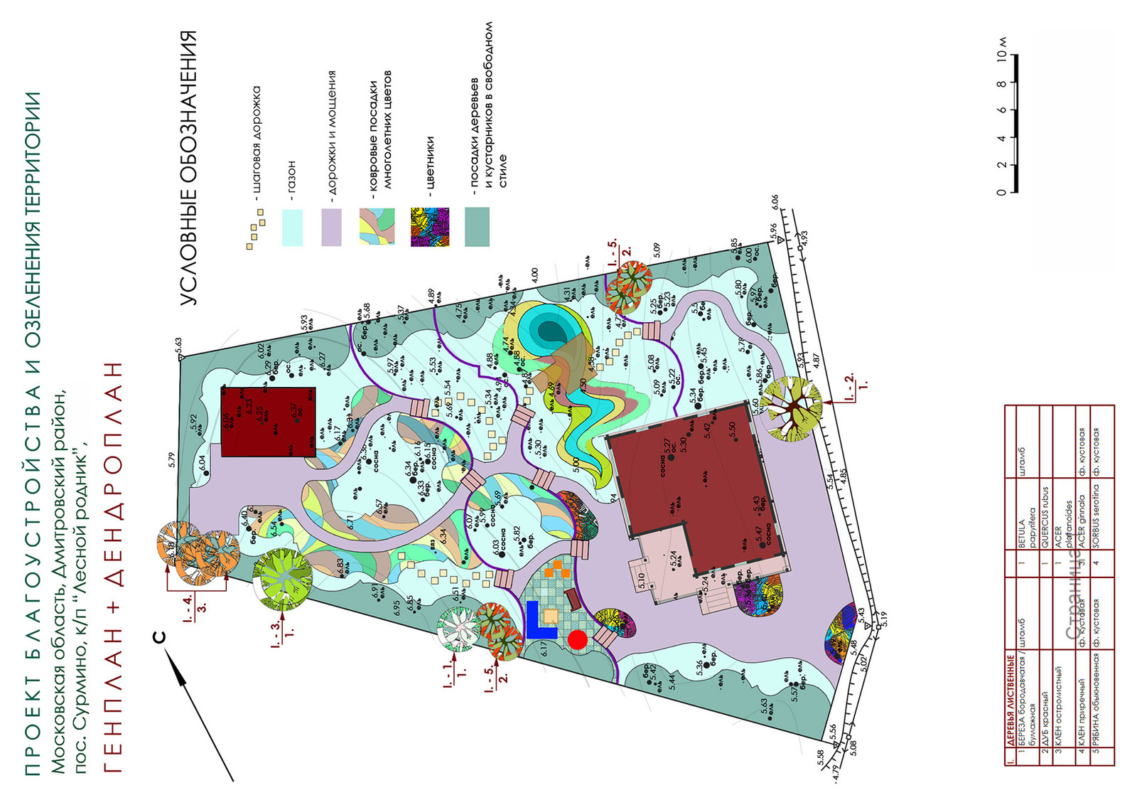 Проект ландшафтного дизайна 12 соток в лесу.