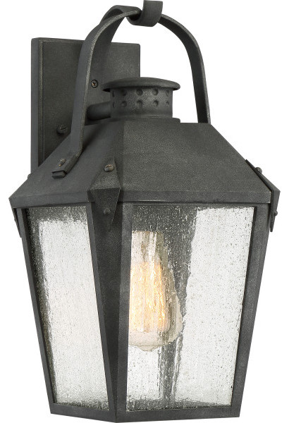 Quoizel CRG8408MB Carriage 1 Light Outdoor Lantern - Mottled Black