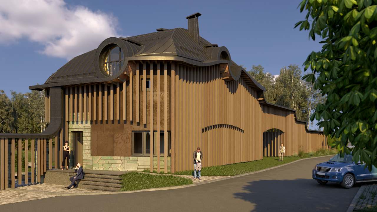 Administative building fo settlement                Администрация посёлка