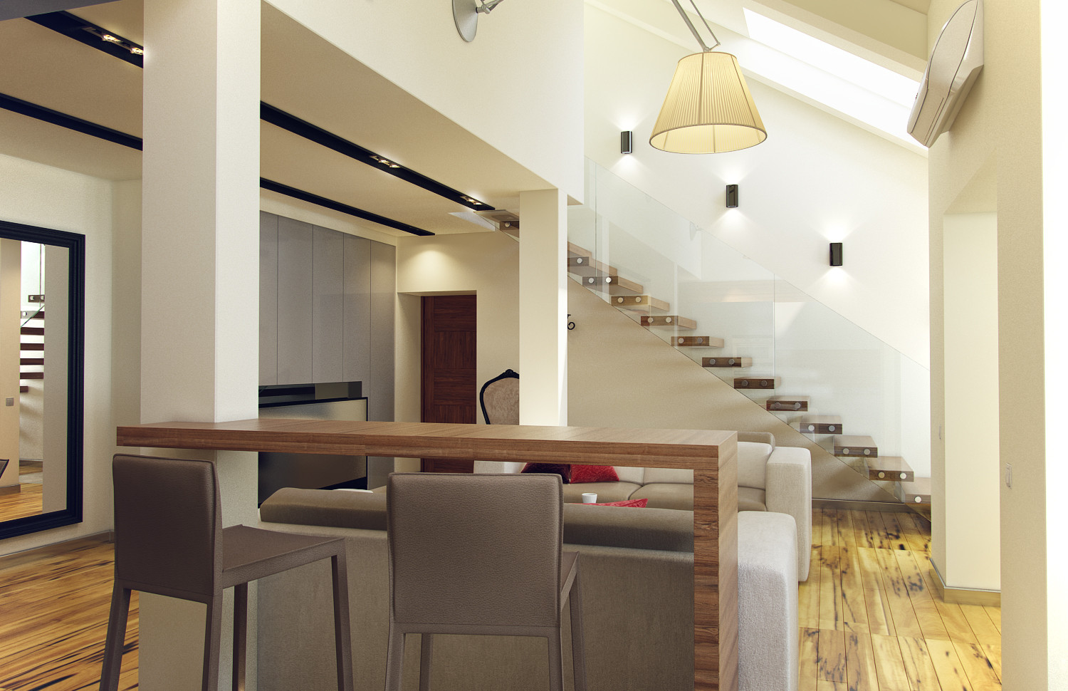 Двухуровневая квартира в Мытищах