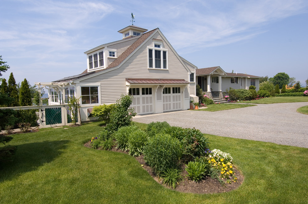 This is an example of a beach style exterior in Providence.