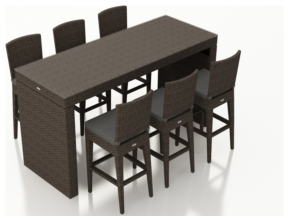 Arden 7 Piece Bar Set Tropical, Bar Height Dining Table And Chair Set Philippines