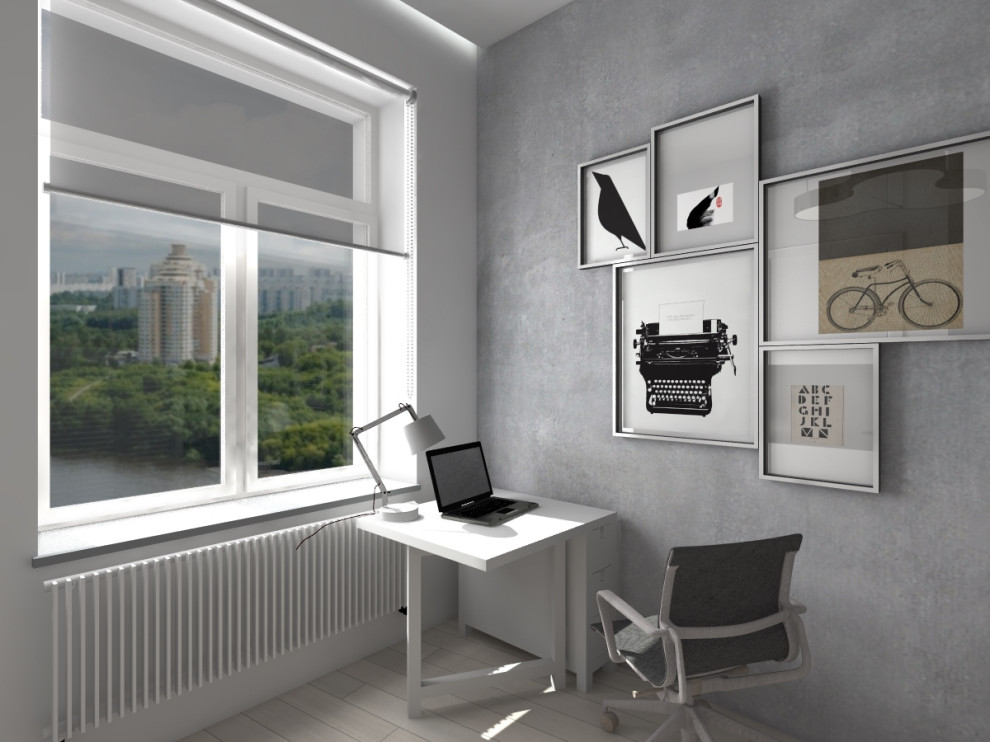 квартира в стиле минимализм для очень молодой семьи