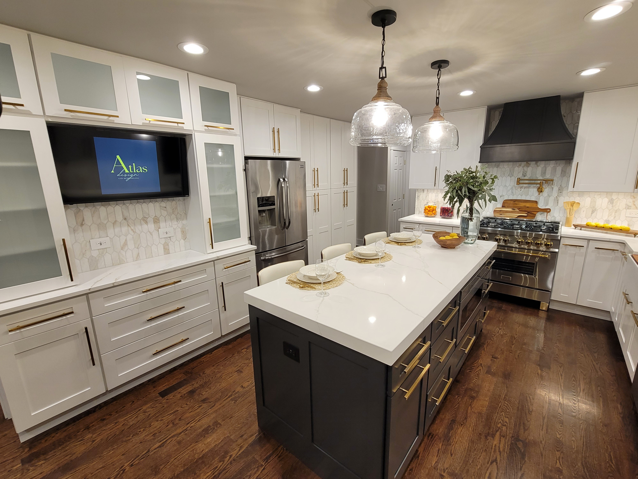 Custom Kitchen with Built-ins and Butler's Pantry