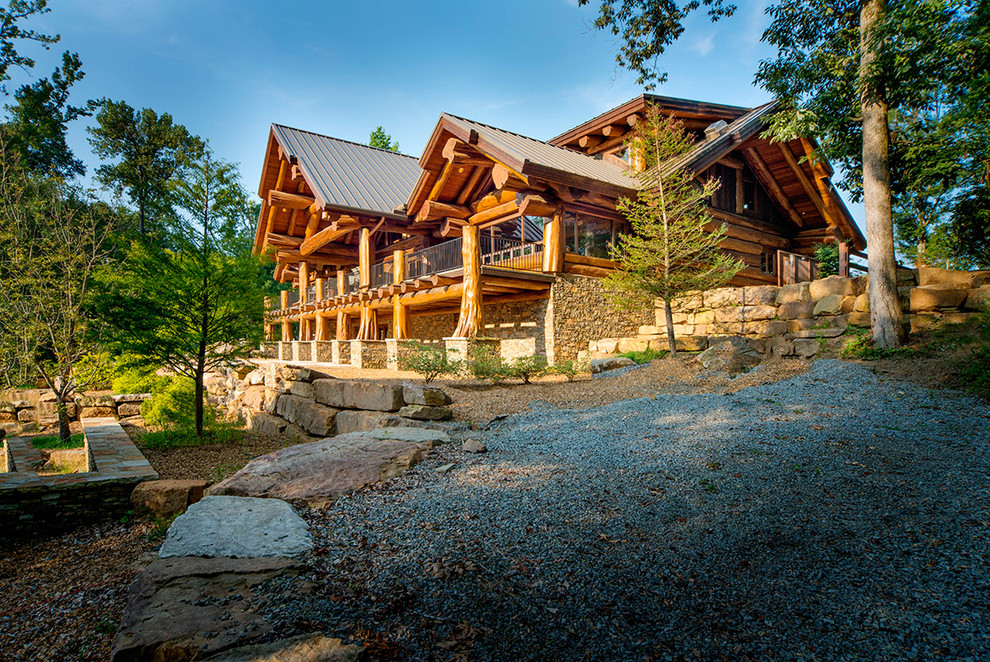 Inspiration for a rustic deck remodel in Vancouver