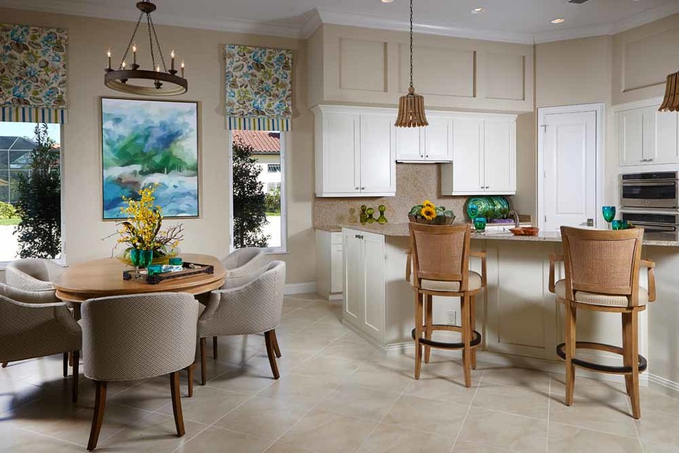 Beach style kitchen photo in Other