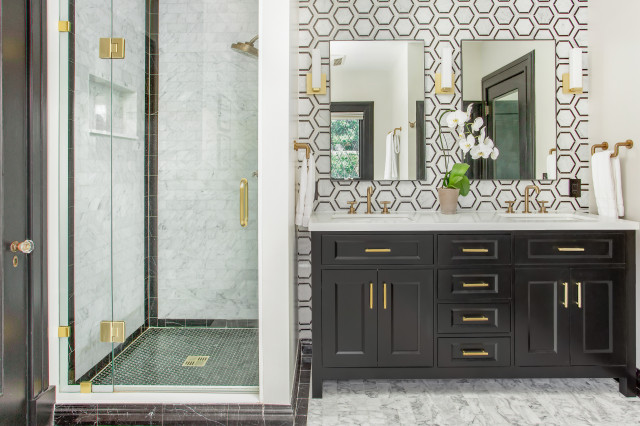 Dallas | Avalon | Jack & Jill Bath transitional-bathroom