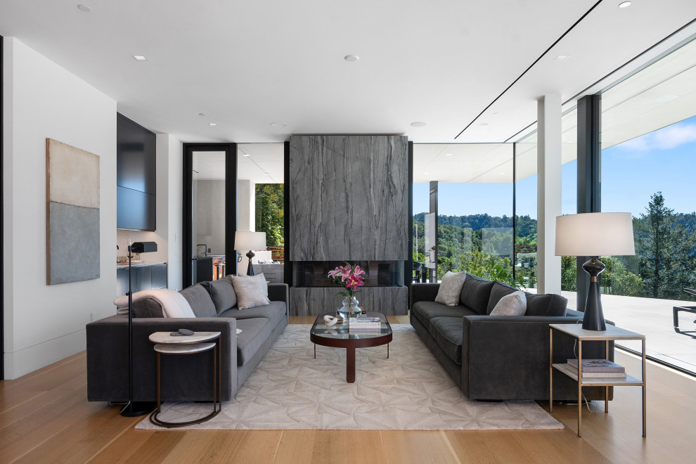 Living Room & Home-Bar Area - Modern - Living Room - San Francisco - by ...