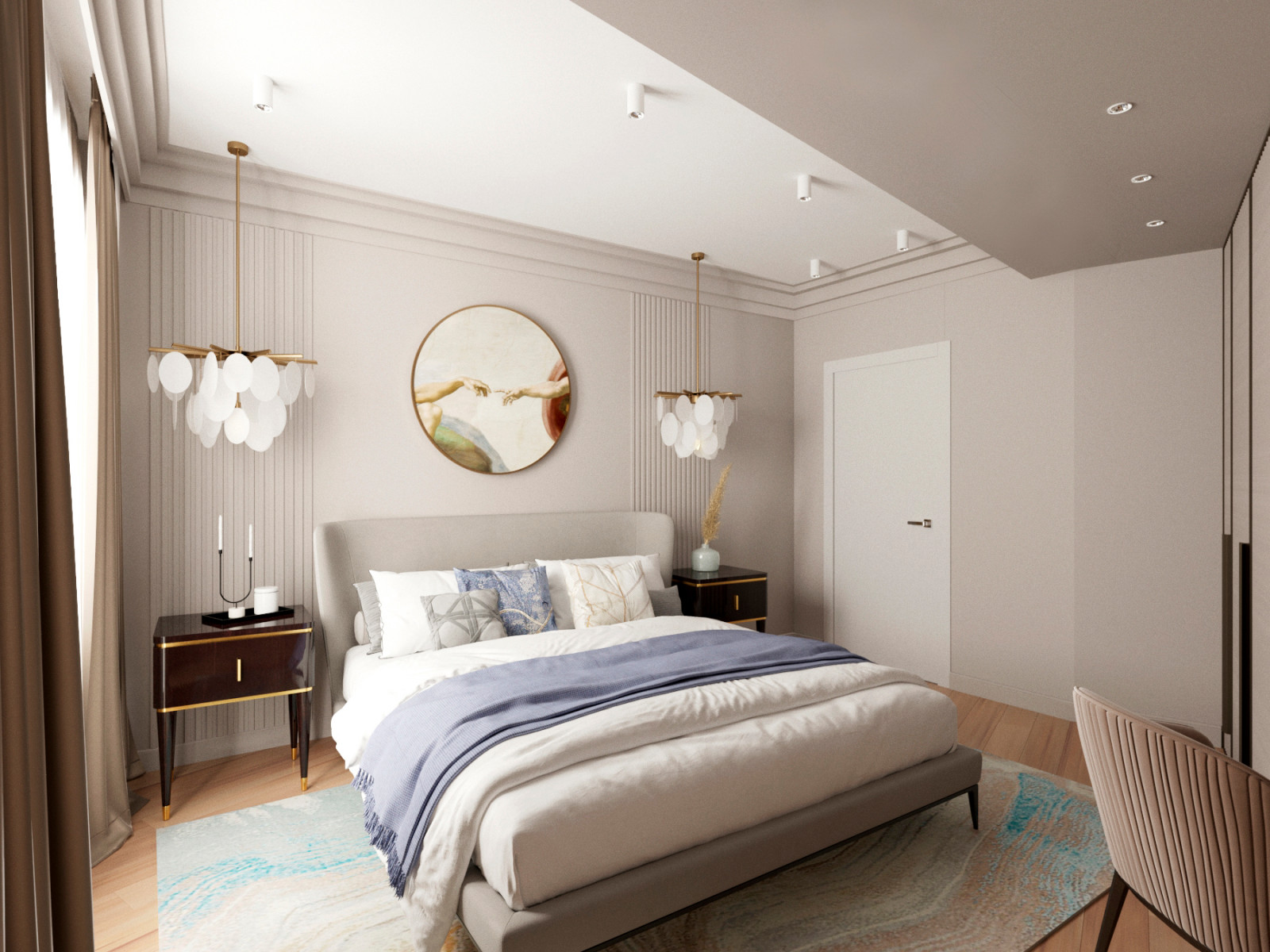 Квартира 100 квадратных метров в г.Кисловодске, Проект спальни