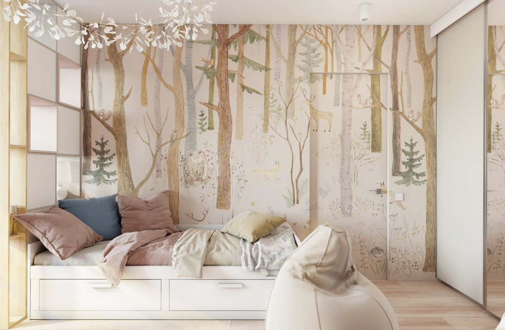 Дизайн двухкомнатной квартиры в лавандовых акцентах