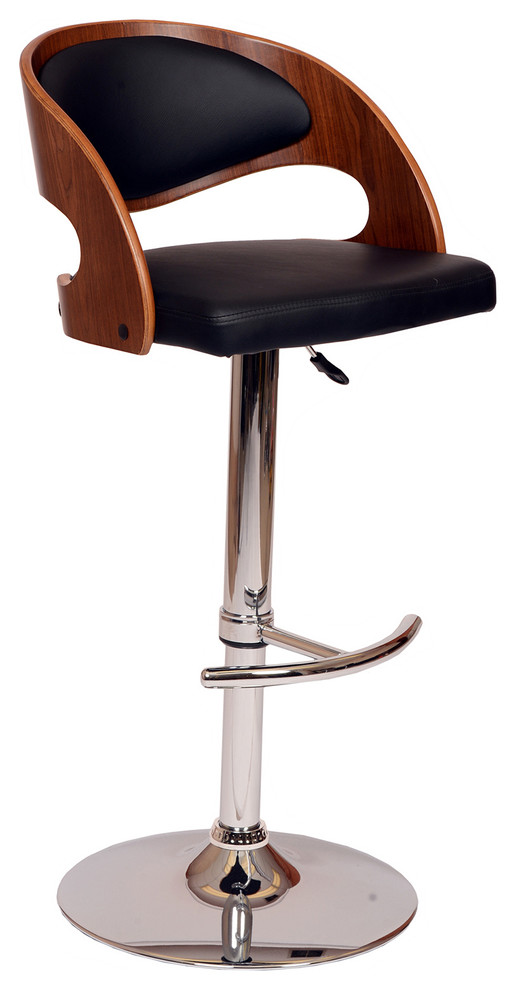 Malibu Swivel PU Bar Stool Contemporary Bar Stools And Counter Stools by World Modern