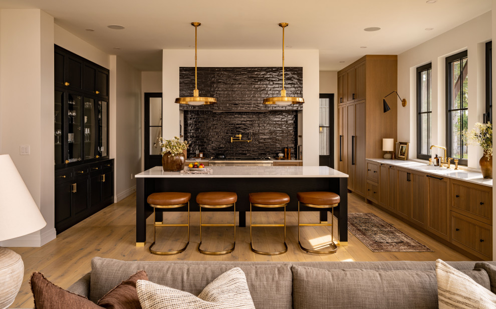 Example of a mountain style kitchen design in Ottawa