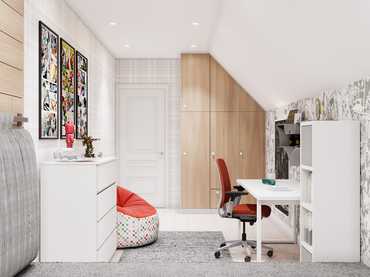 Коттедж с тремя детскими, 224 м2