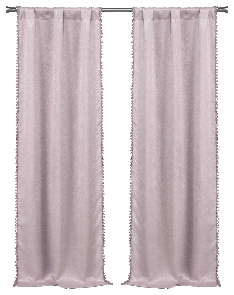 Tucker Lala Bash Blackout Pom Pom Modern Curtains By Duck