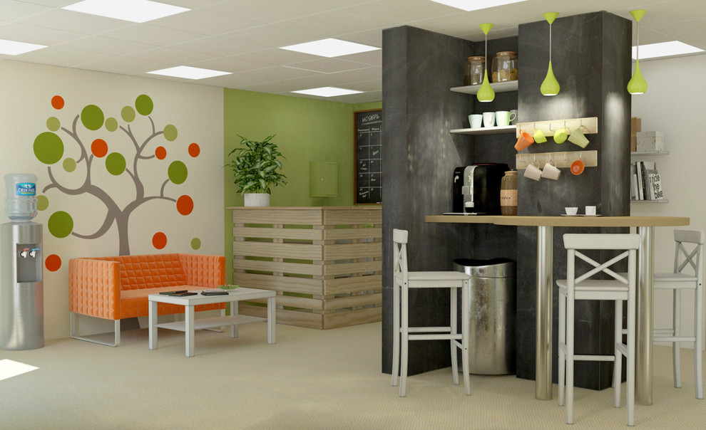 Дизайн-проект интерьера тайм-кафе "Песочница"