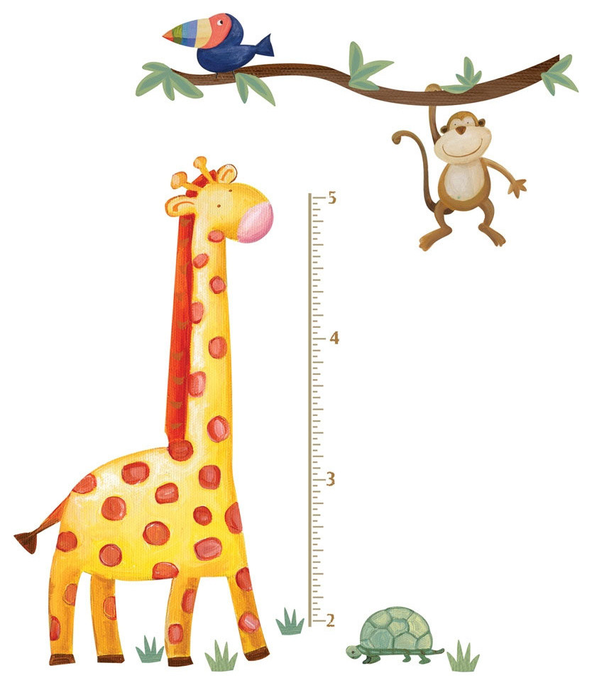 Jungle Adventure Growth Chart Large Wall Accent Set