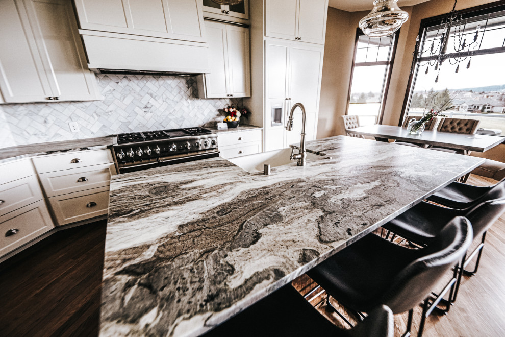 Inspiration for a transitional kitchen remodel in Seattle