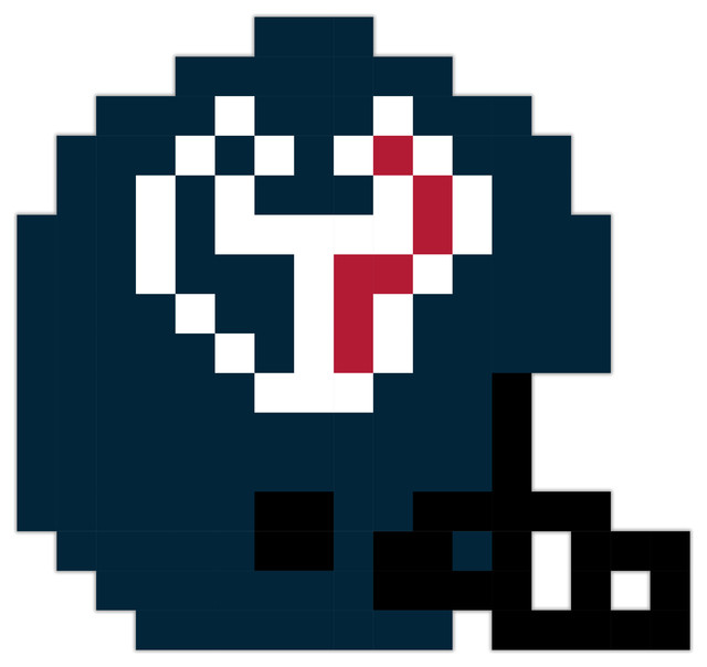 Houston Texans Football Helmet Pixel Art Vinyl 24 X24 Houston Texans Football Helmet Pixel Art Vinyl