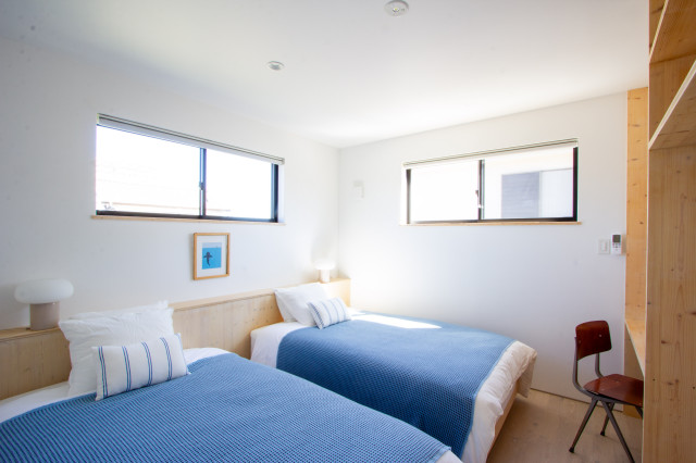 Wave Villa japanisch-modern-schlafzimmer