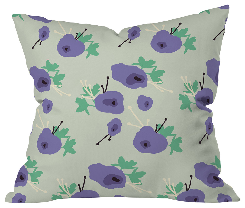 Morgan Kendall Very Violet Outdoor Throw Pillow, Small