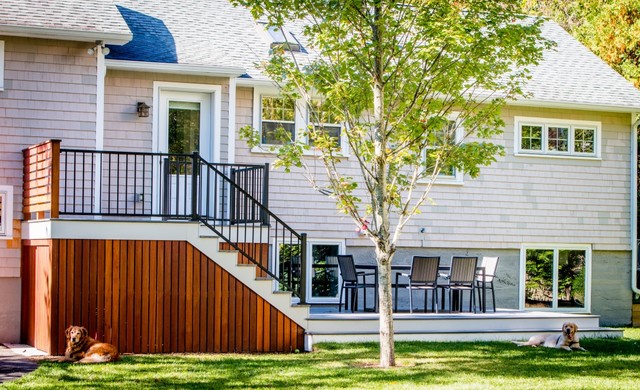 Contemporary Deck with Trex Decking and Railings contemporary-terrace