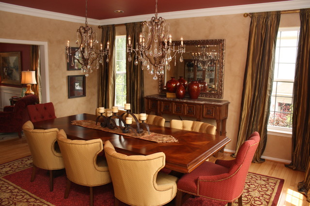 warm dining room ideas