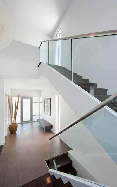 Fraser Residence moderne-escalier