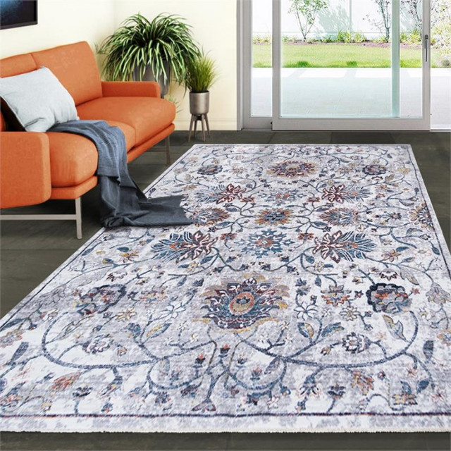 Allstar Living Room Area Rug with Mahal design in Multi-Color ...