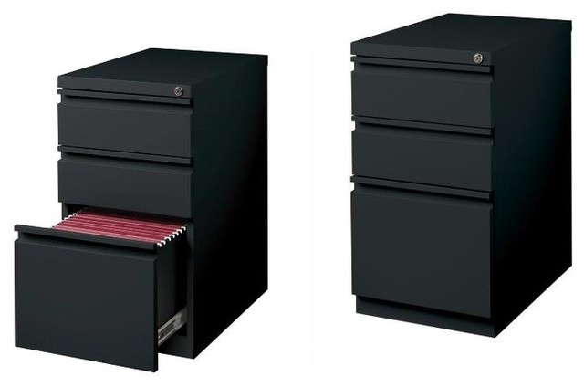 Set Of 2 Value Pack 3 Drawer Mobile File Cabinet File In Black