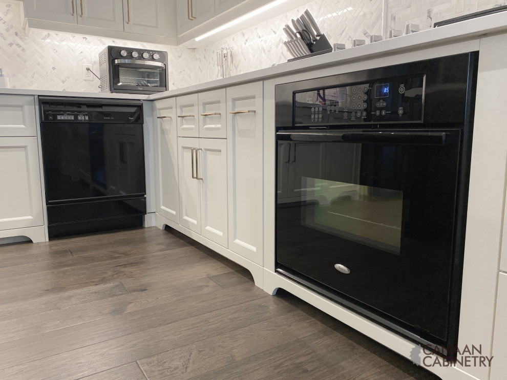 Inspiration for a transitional home design remodel in Toronto
