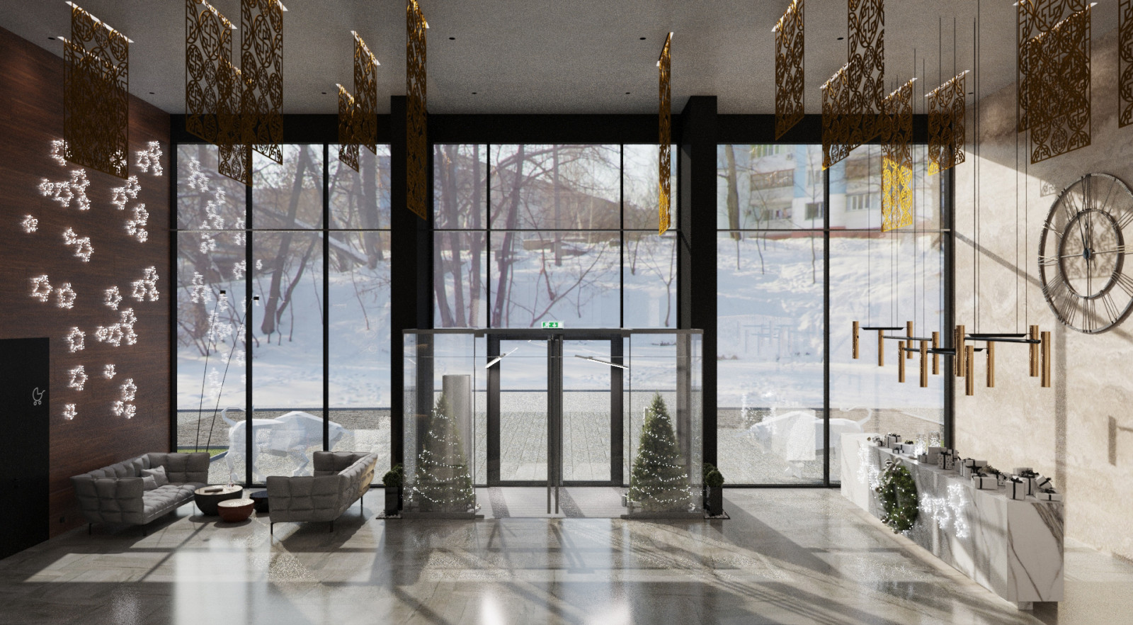 Новогодняя парадная