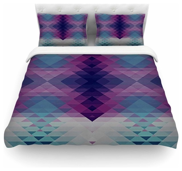 Nika Martinez Hipsterland Ii Purple Teal Duvet Cover