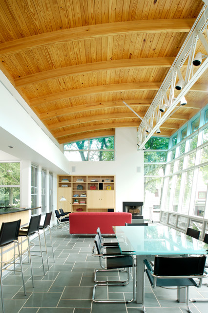 Private Residence, Long Beach, Indiana trendy-dagligstue