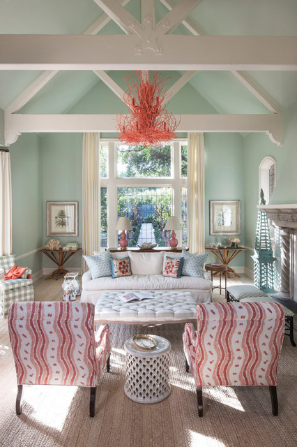 Montecito Vacation Home beach-style-living-room