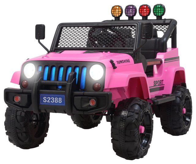 electric ride on cars 12v pink