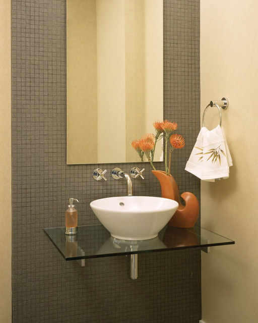 Promenade Lofts hall bath Contemporary Powder Room Denver by