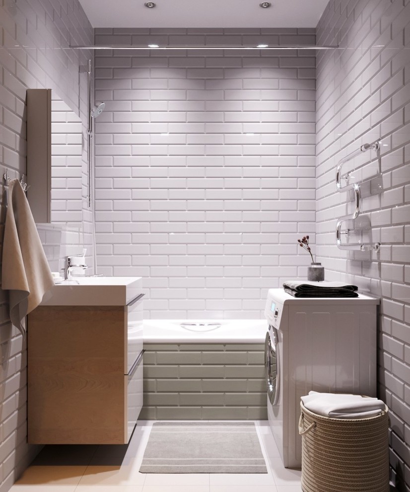 Ванная в скандинавском стиле