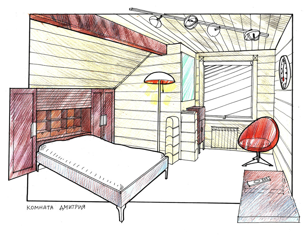 Интерьер загородного дома в Мичуринском