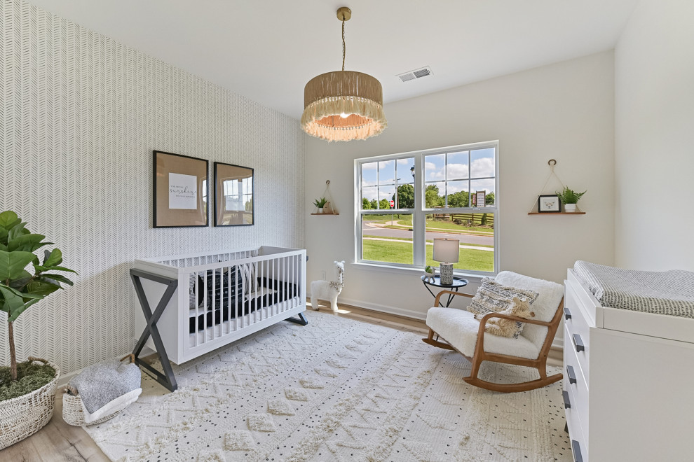 Inspiration for a transitional home design remodel in Charlotte
