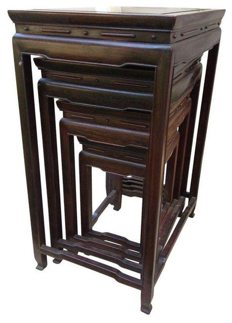 Mid-Century Antique Nesting Tables - Set of 4 - $800 Est. Retail - $400 on Chair