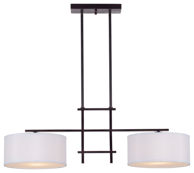 2 Light Island Pendant Antique Bronze Off White Linen Shade Transitional Chandeliers By Buildcom - 2 Light Island Pendant Fixture 2 Light Island Pendant Antique Bronze Off White Linen Shade Transitional Chandeliers By Buildcom - 2 Light Island Pendant Fixture