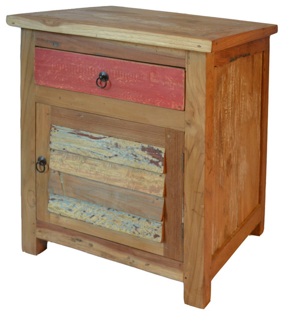 Boatwood Nightstand Beach Style Nightstands And Bedside Tables by